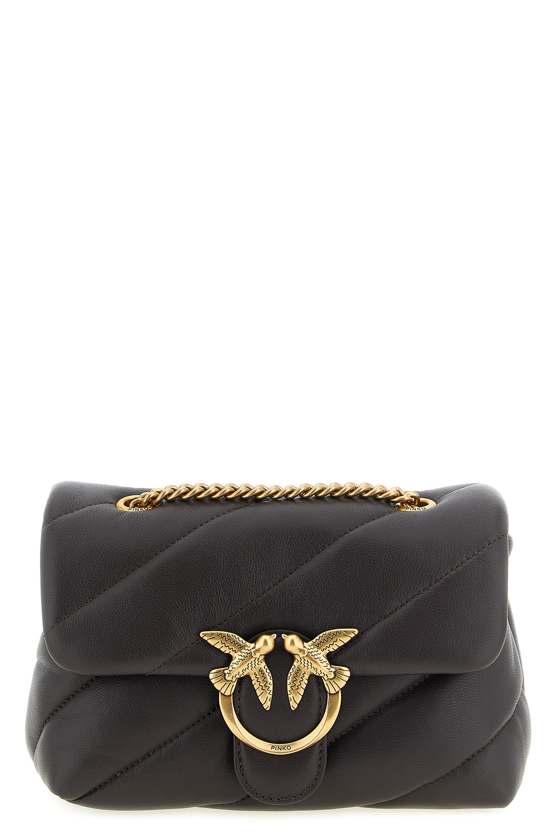 PINKO OS the pinko love puff small shoulder bag defines a structured aesthetic through so