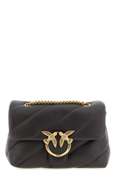 the pinko love puff small shoulder bag defines a structured aesthetic through so