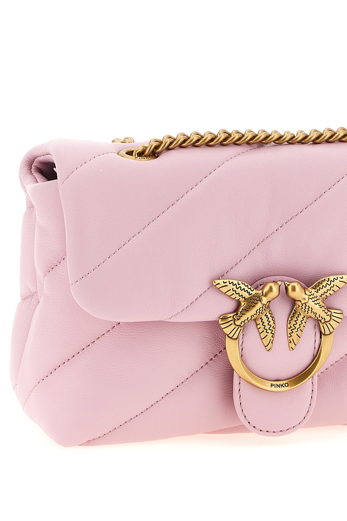 mini love puff nappa crossbody bag