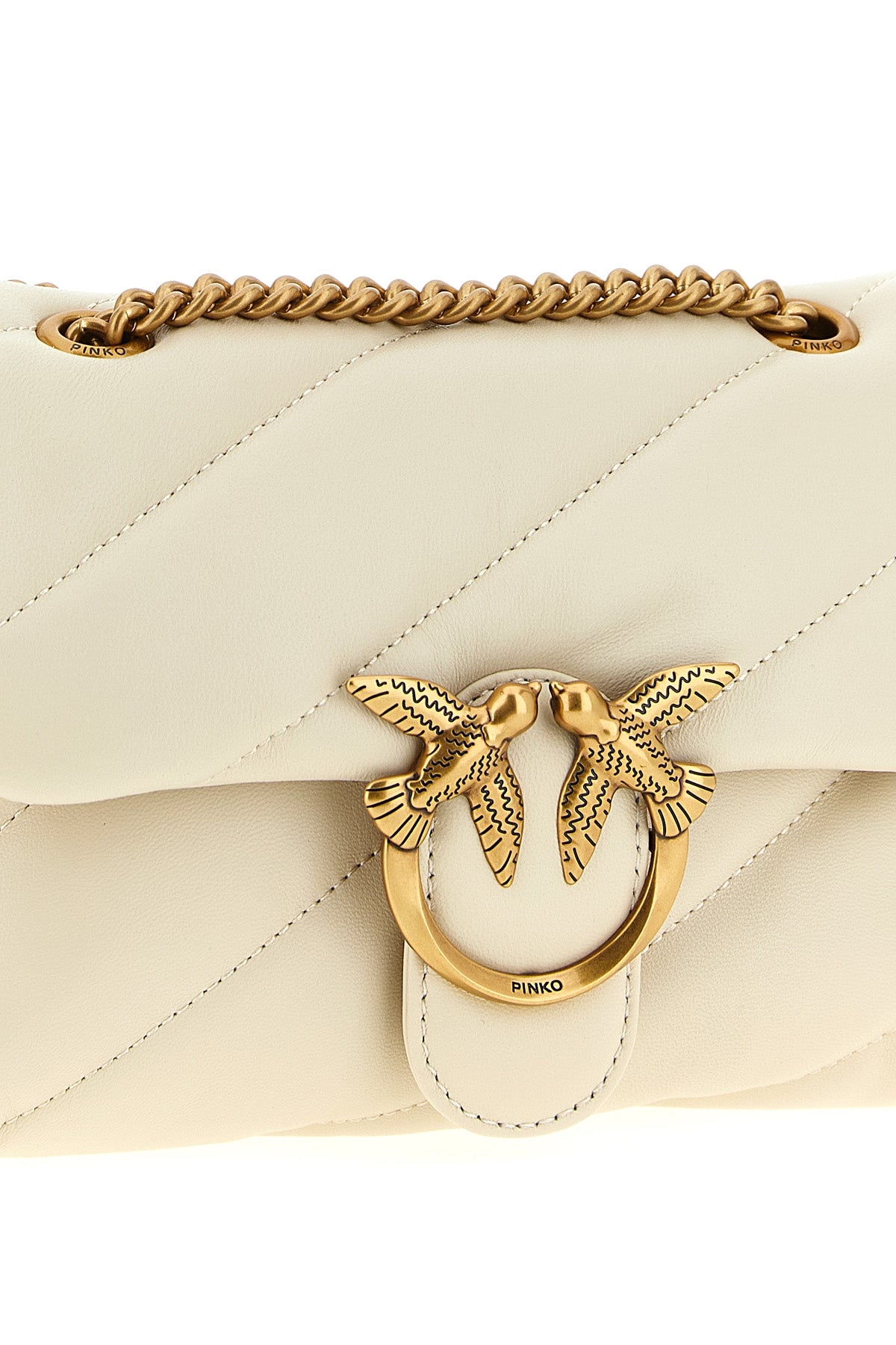 love mini puff quilted leather crossbody bag