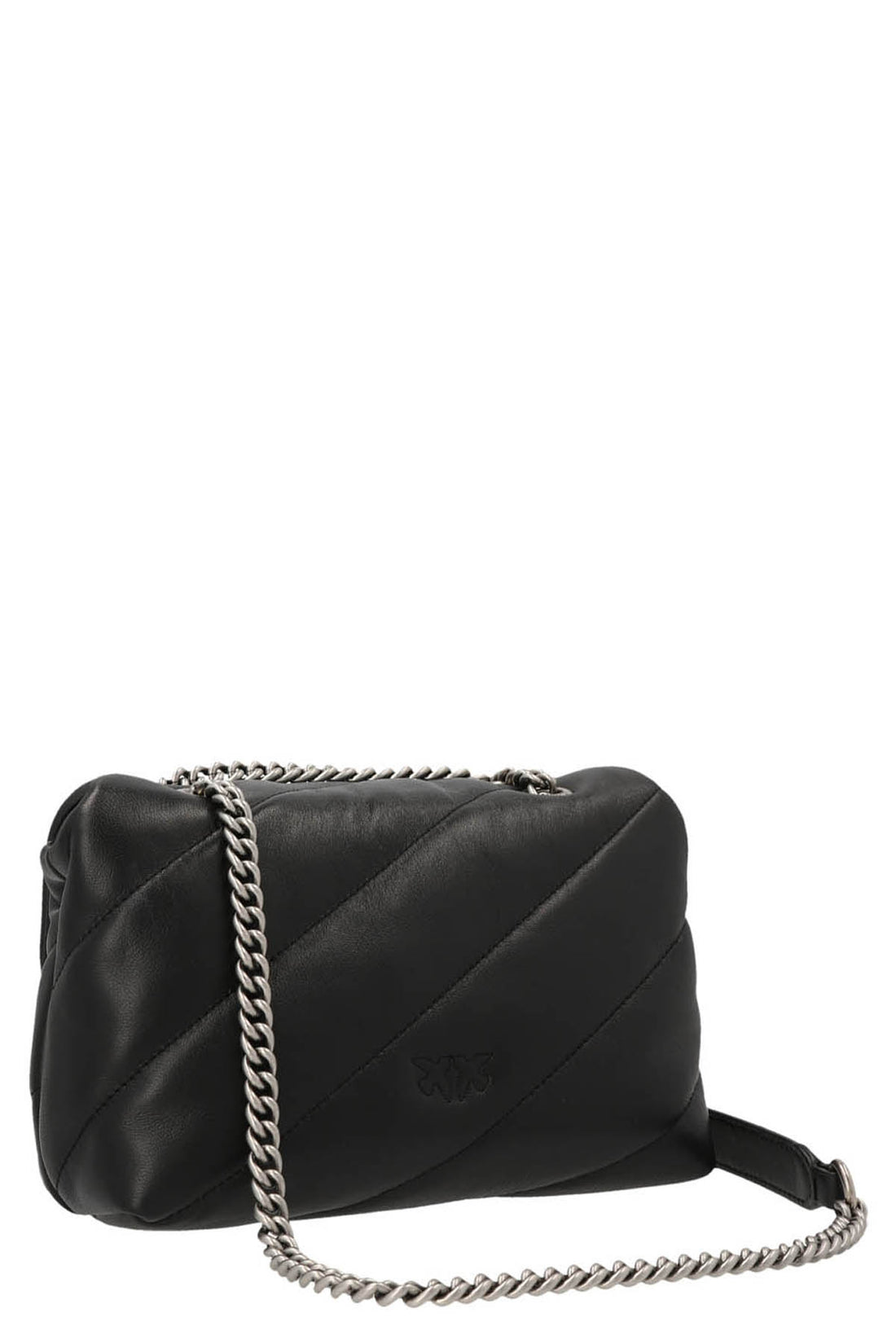 PINKO OS mini love puff crossbody bag in nappa leather