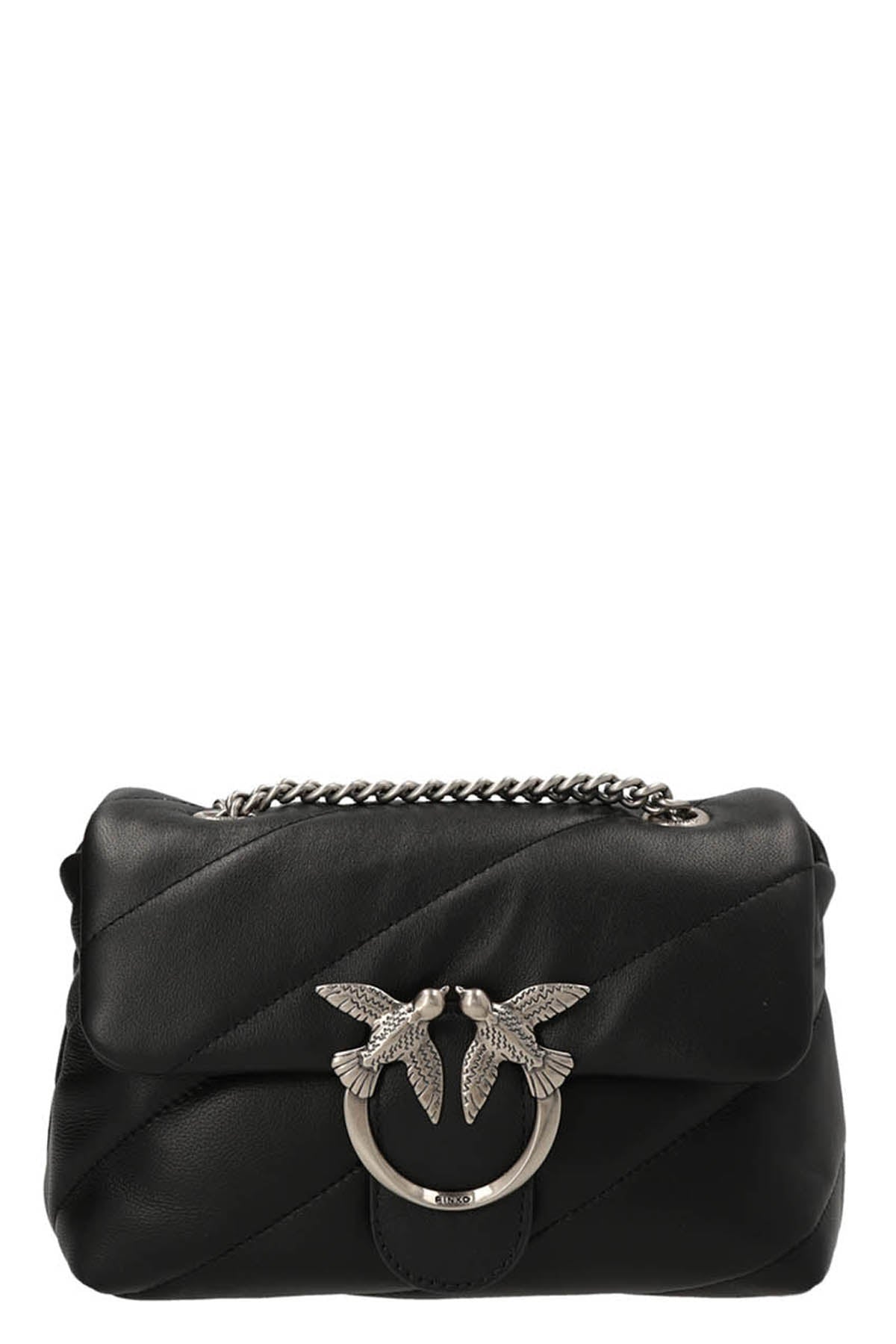 mini love puff crossbody bag in nappa leather