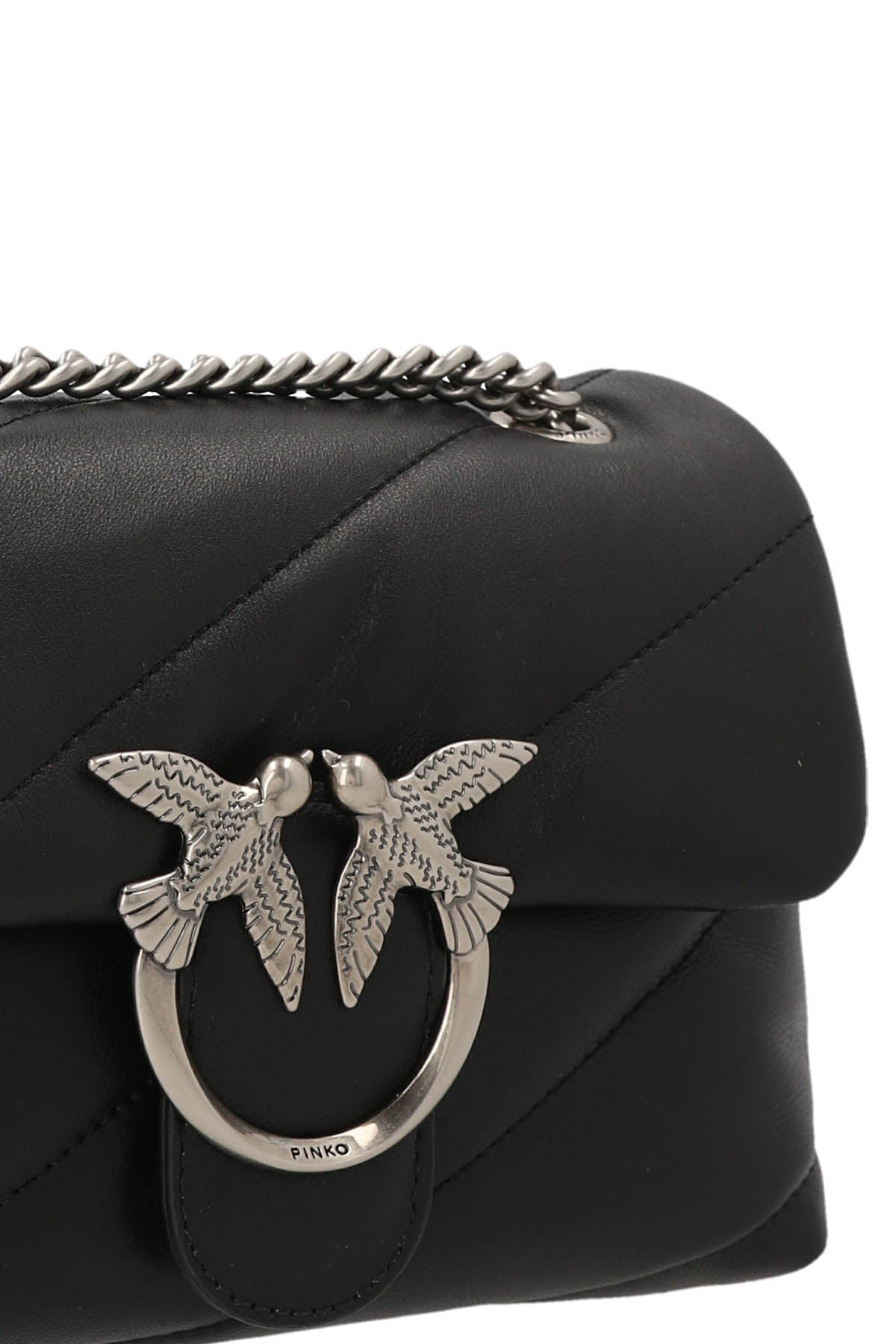 mini love puff crossbody bag in nappa leather
