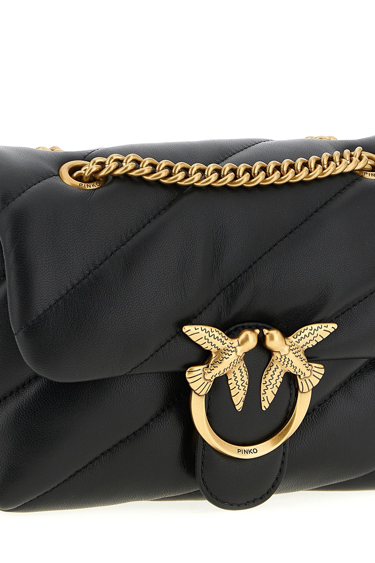 mini love puff crossbody bag in nappa leather
