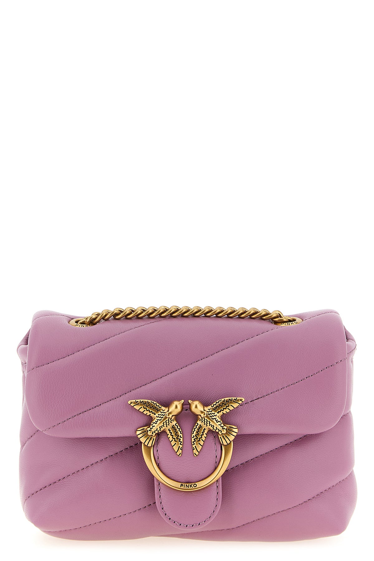 love puff baby matelassé leather crossbody bag