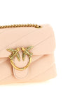 the pinko love bag puff crossbody bag is made of soft lambskin