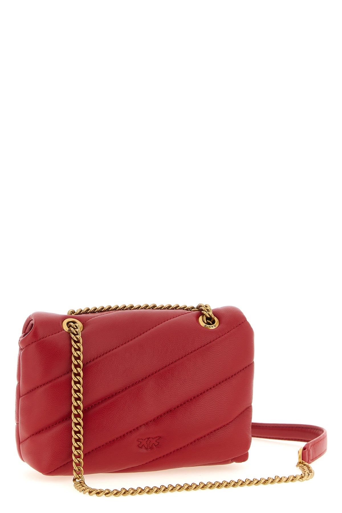 the baby love puff pinko shoulder strap stands out for its construction in sof