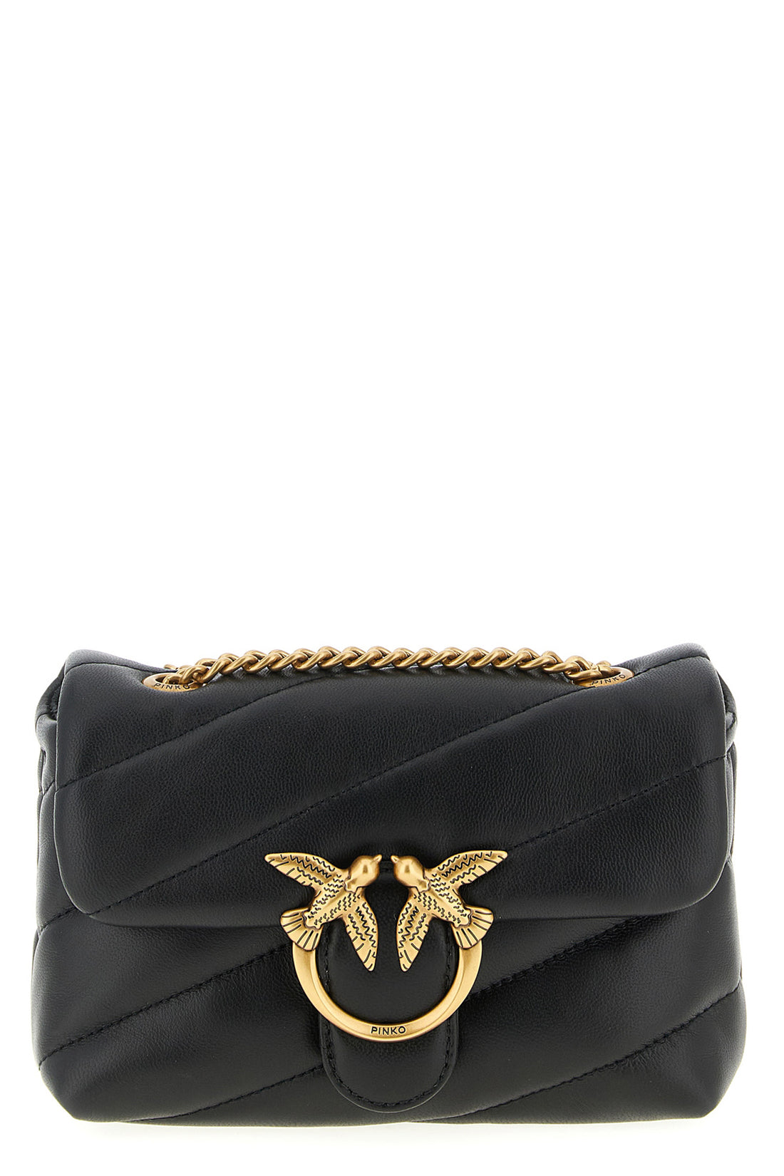 PINKO OS baby love puff crossbody bag in nappa leather