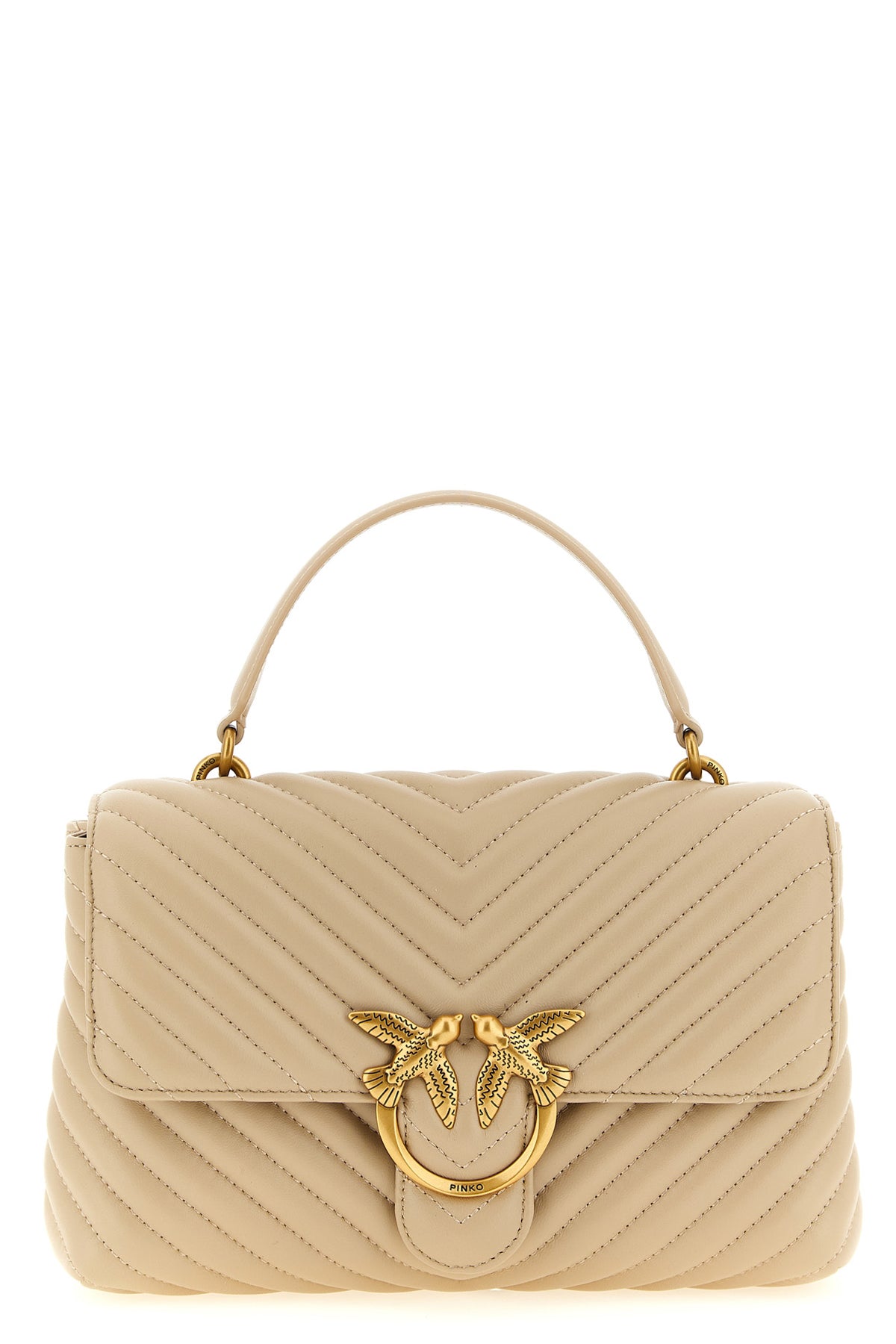 classic love bag puff handbag in quilted nappa leather