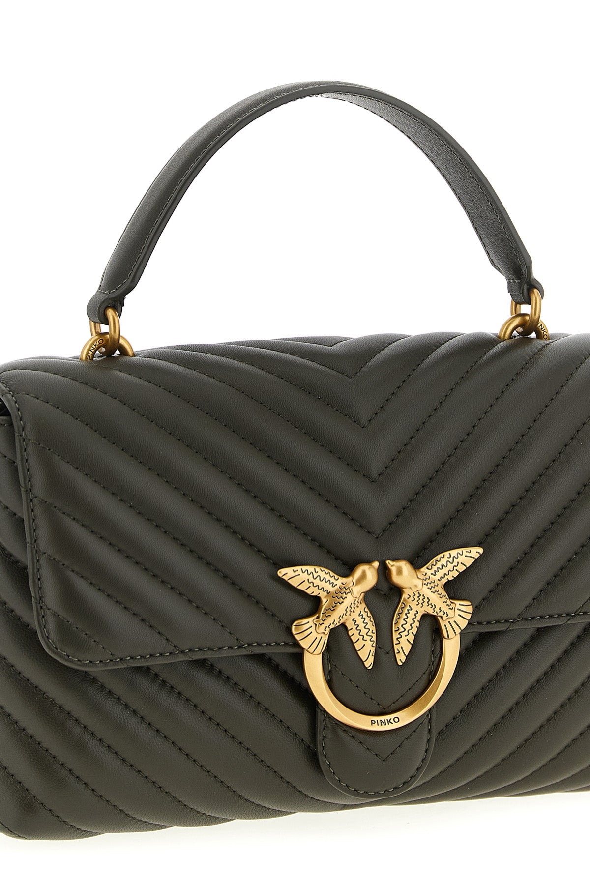 classic love bag puff quilted nappa leather handbag