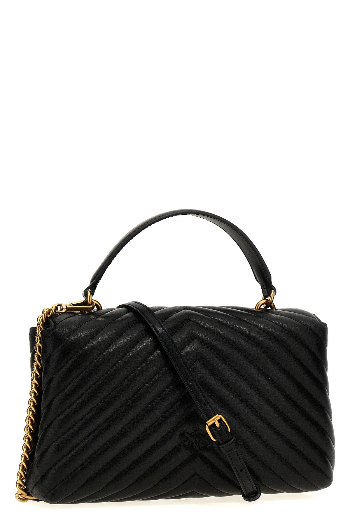 classic love bag puff handbag in quilted nappa leather