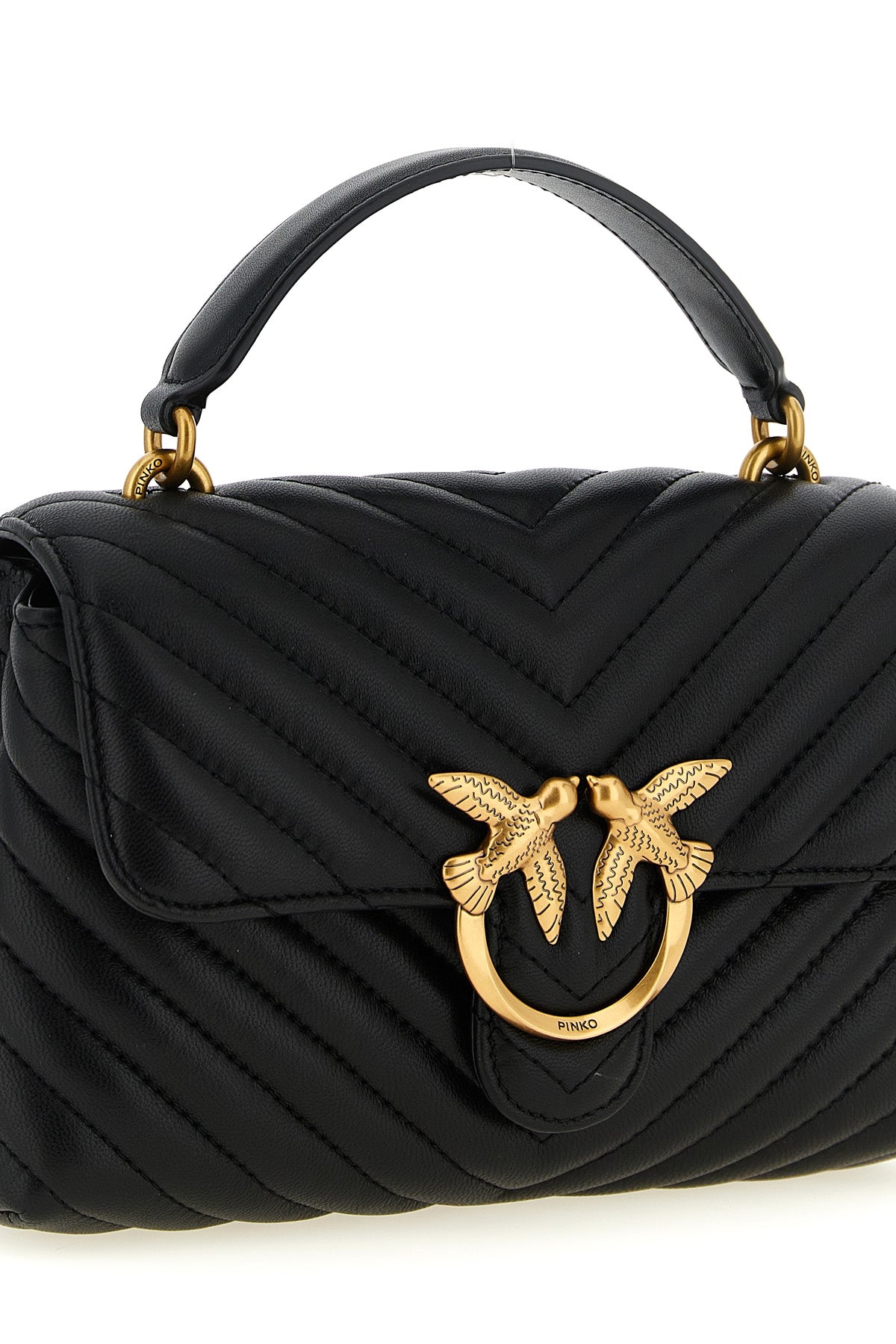 mini lady love puff handbag in quilted nappa leather
