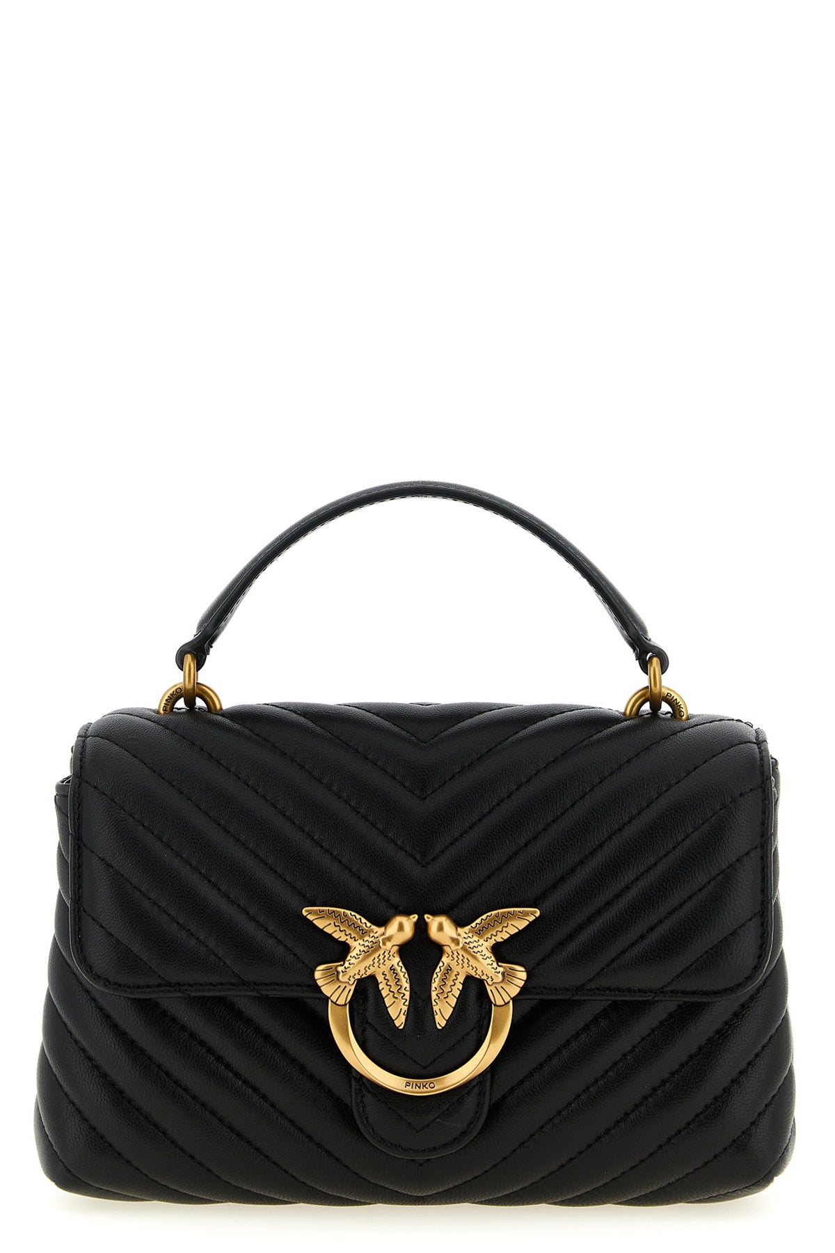 mini lady love puff handbag in quilted nappa leather