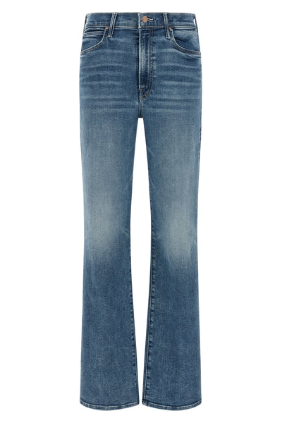 the kick it mother jeans redefine the everyday silhouette through a high-waisted