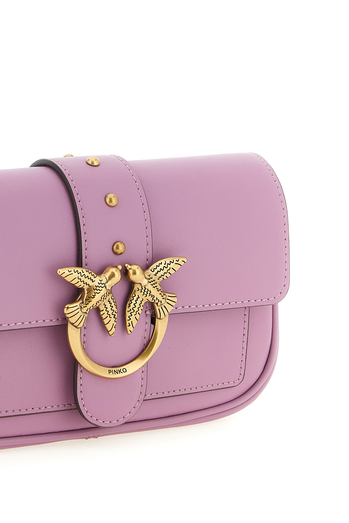 pocket love one silk leather crossbody bag