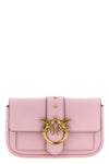 pocket love one silk leather crossbody bag