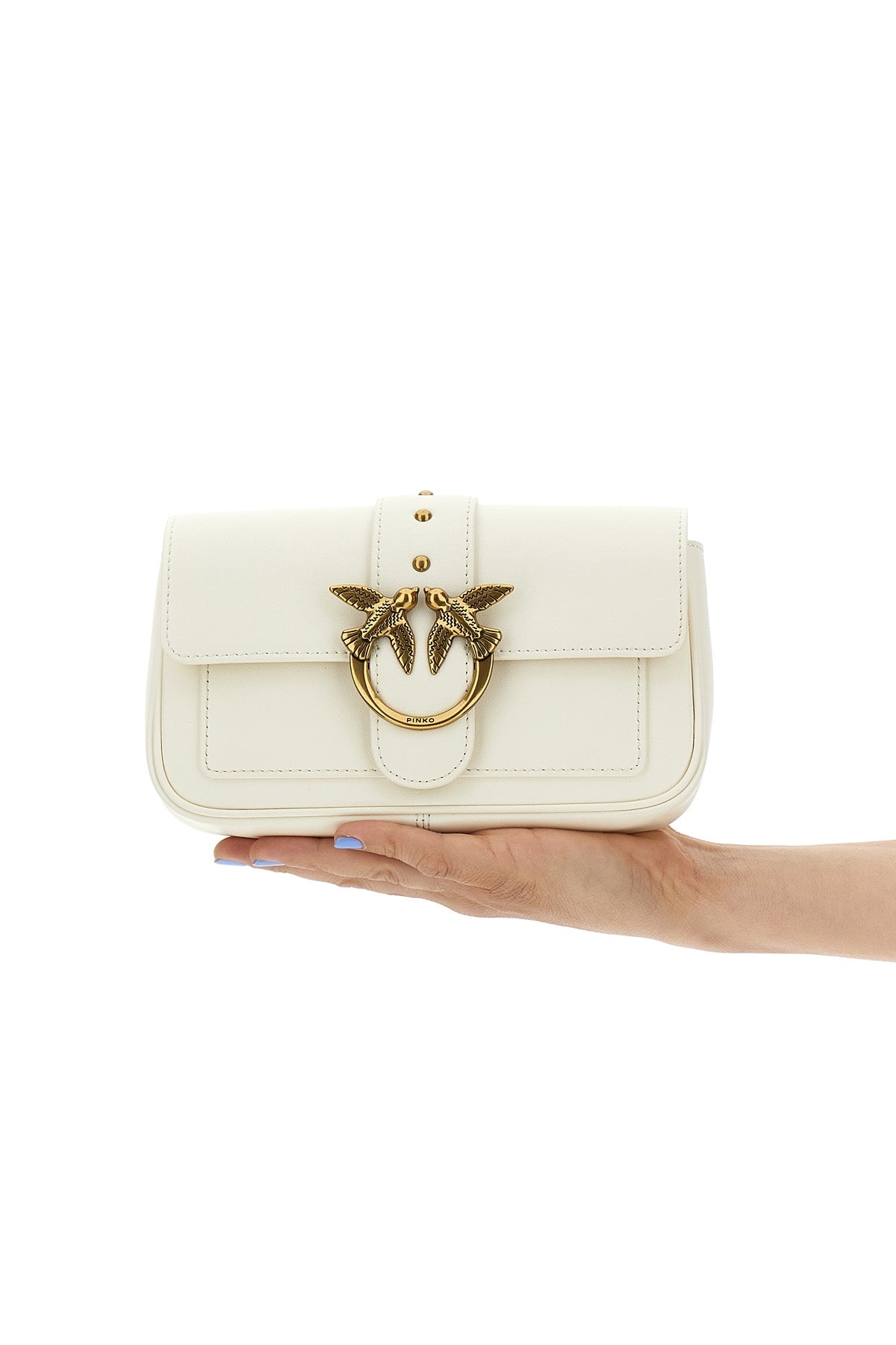 pocket love one crossbody bag in silk-touch leather