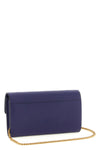 love simply silk leather wallet on chain