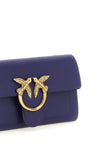 love simply silk leather wallet on chain
