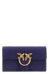 love simply silk leather wallet on chain