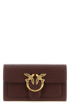 love simply wallet on chain in silk-touch leather