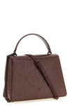 love one classic light vintage shiny leather handbag