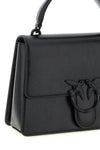 love one classic light vintage shiny leather handbag