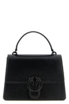 love one classic light vintage shiny leather handbag