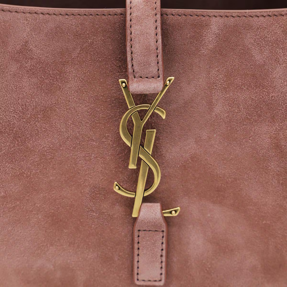 Le 5 a 7 Small Suede Leather Shoulder Bag