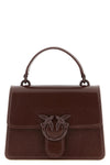 mini love one light vintage shiny leather handbag
