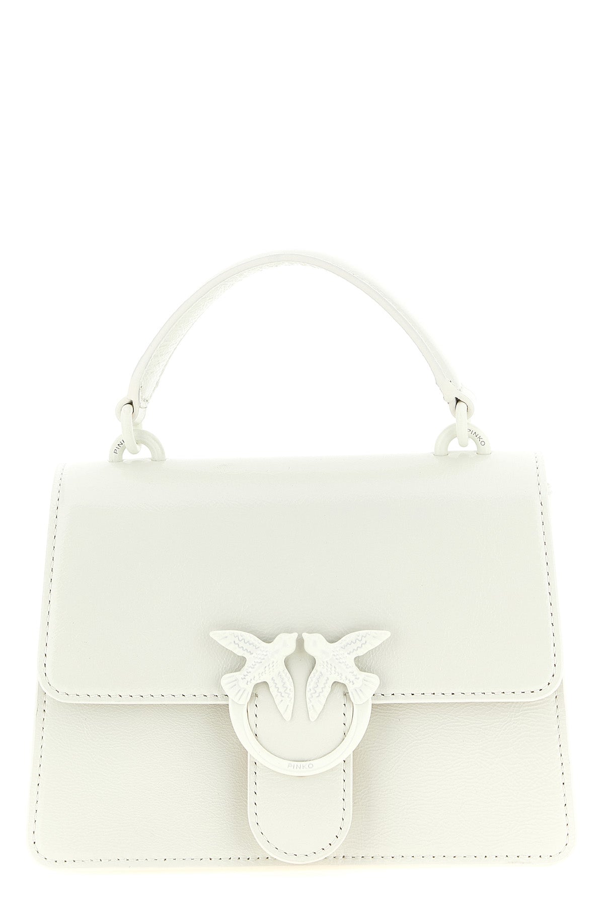 mini love one light vintage shiny leather handbag