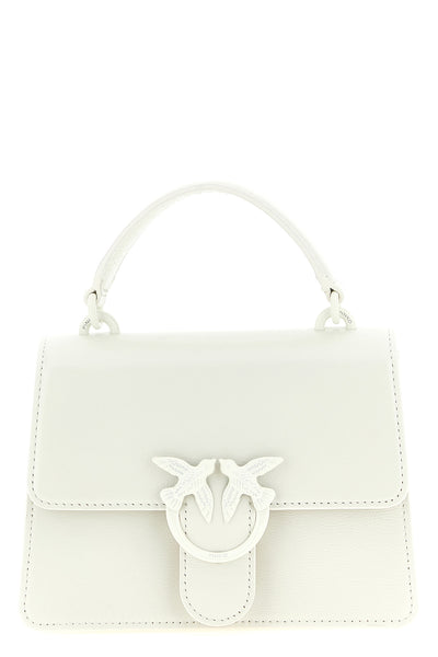 mini love one light vintage shiny leather handbag