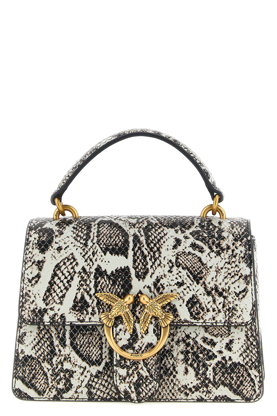 PINKO OS the pinko mini love one top light handbag defines the volumes through a struct