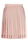 versace treasure foulard print silk twill mini skirt