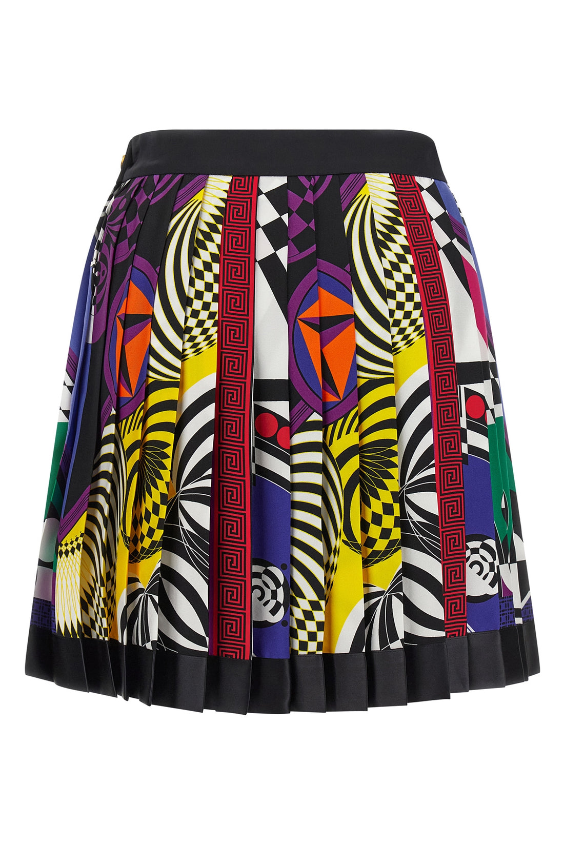 VERSACE 38 the versace mini skirt redefines the maisons visual codes through a vibrant all
