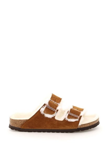 arizona shearling mules narrow fit