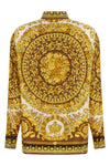 all-over barocco print silk twill shirt