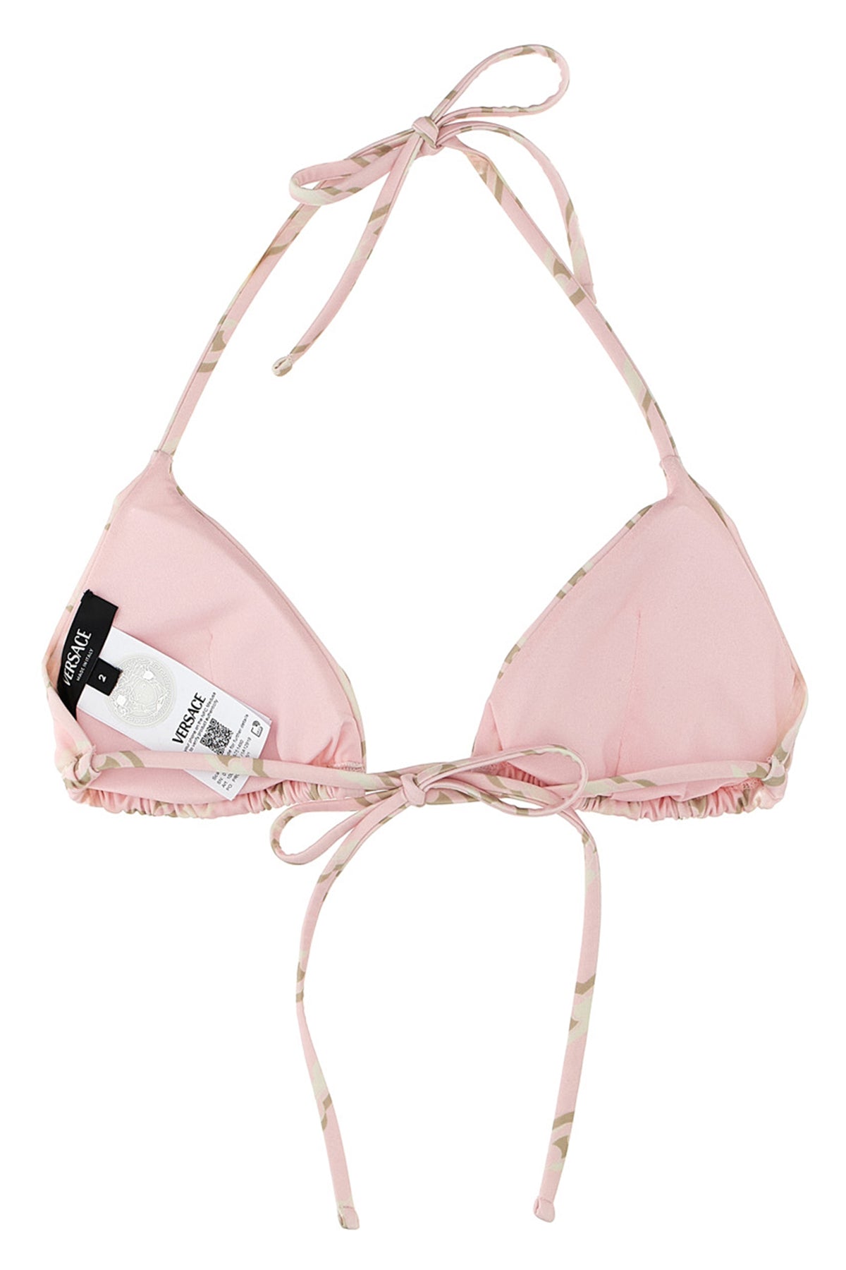 all-over treasure print bikini top