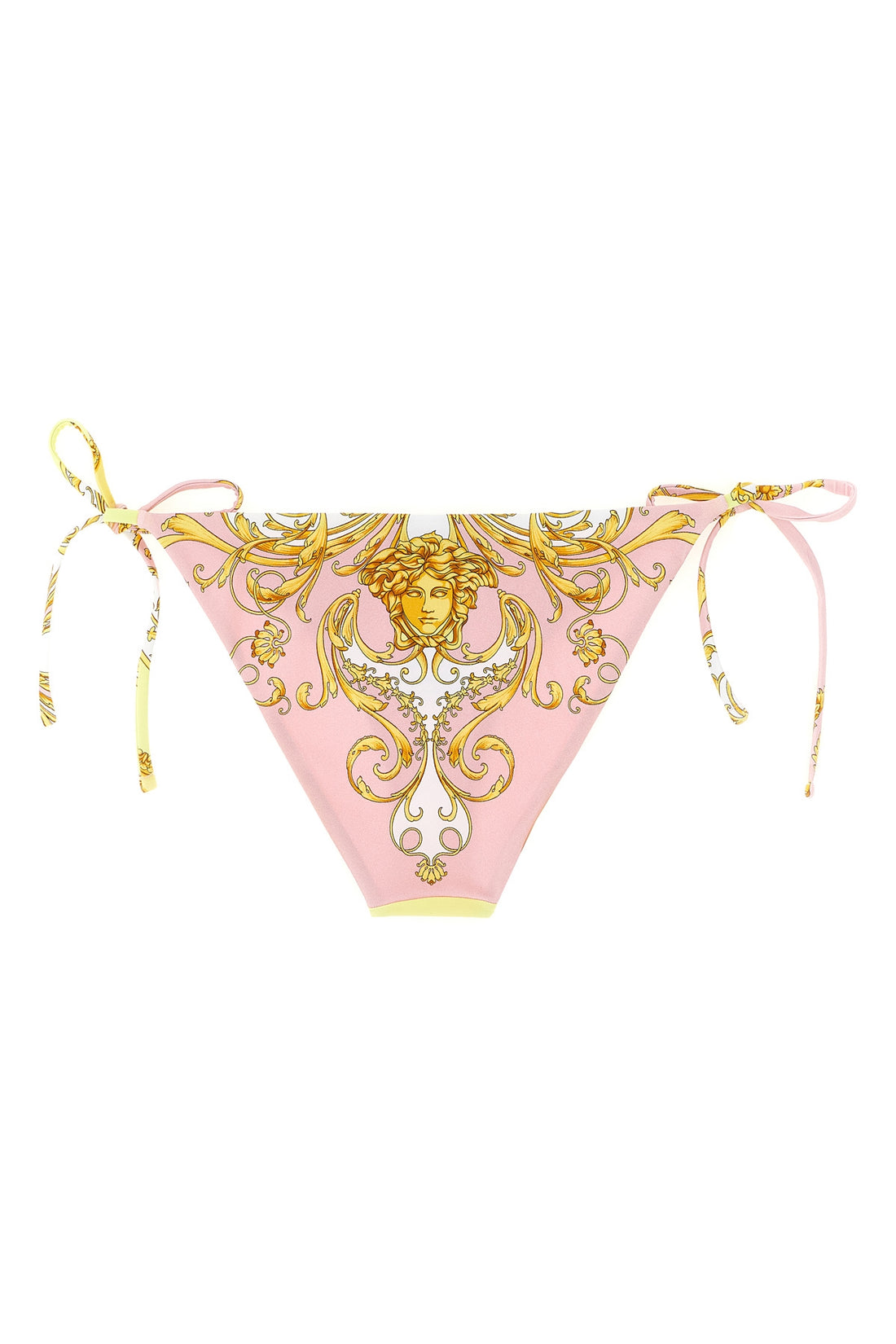 VERSACE 2 all-over spring barocco print lycra bikini bottoms