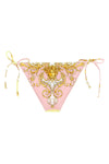 all-over spring barocco print lycra bikini bottoms