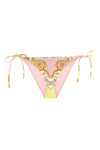 all-over spring barocco print lycra bikini bottoms
