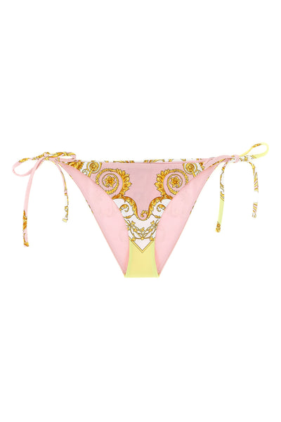 all-over spring barocco print lycra bikini bottoms