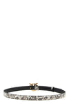 the pinko belt in pure calf leather is distinguished by a sophisticated finish