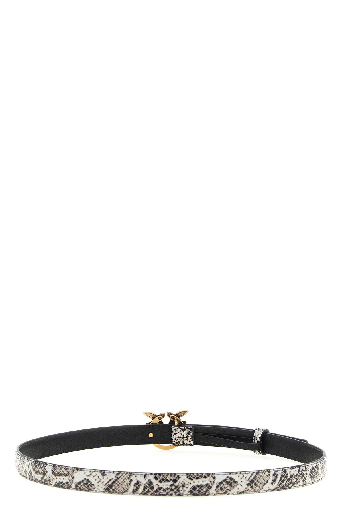 the pinko belt in pure calf leather is distinguished by a sophisticated finish