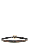 the pinko belt in fine calf leather stands out for its sophisticated processing