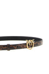 the pinko belt in fine calf leather stands out for its sophisticated processing