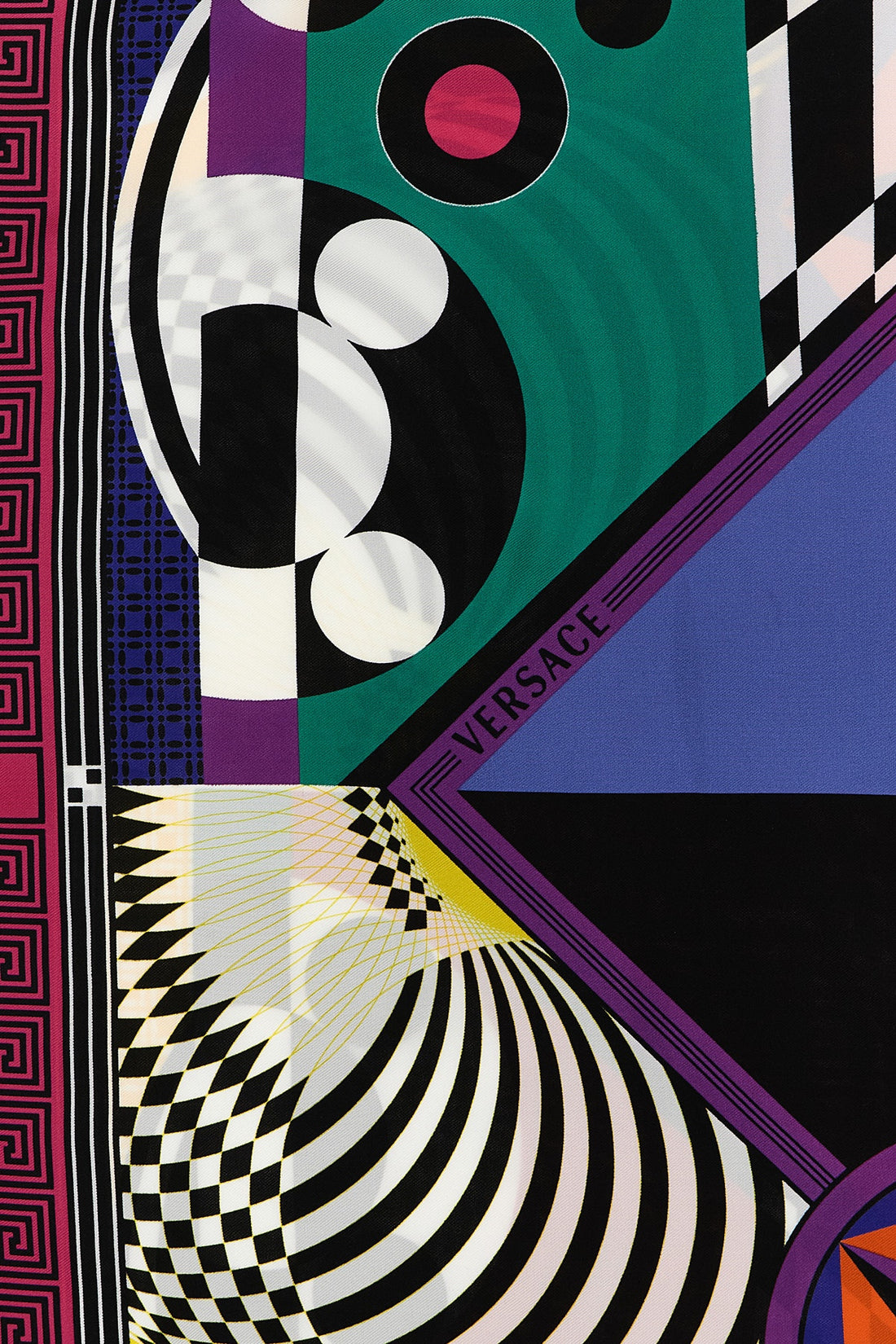 VERSACE OS the versace 90x90 silk twill bio theatre print scarf defines the maisons aesthe