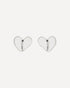 Bottega Veneta Heart-shaped Earrings Silver