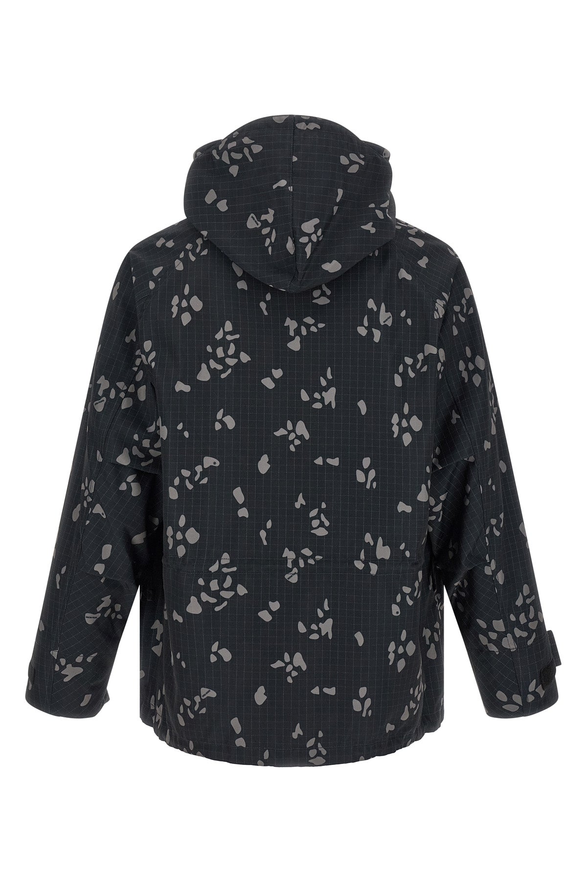 the snow peak reflective night camo hooded jacket