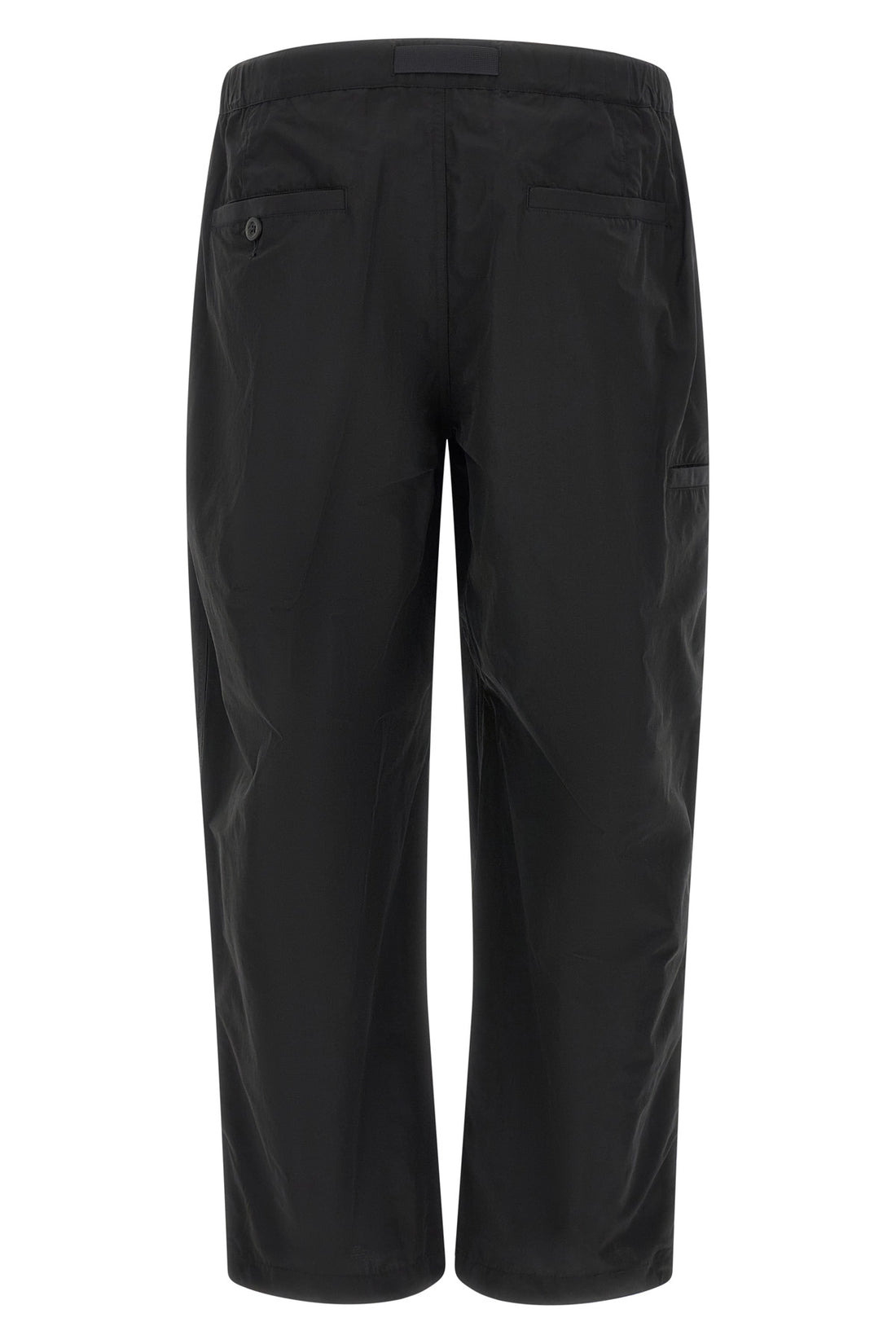 SNOW PEAK L the black snow peak trousers in technical taffeta and wool